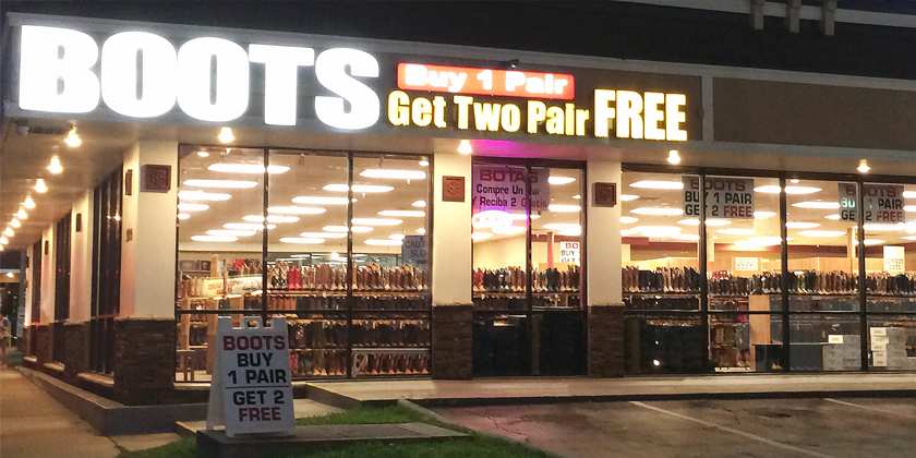 Boots outlet shop